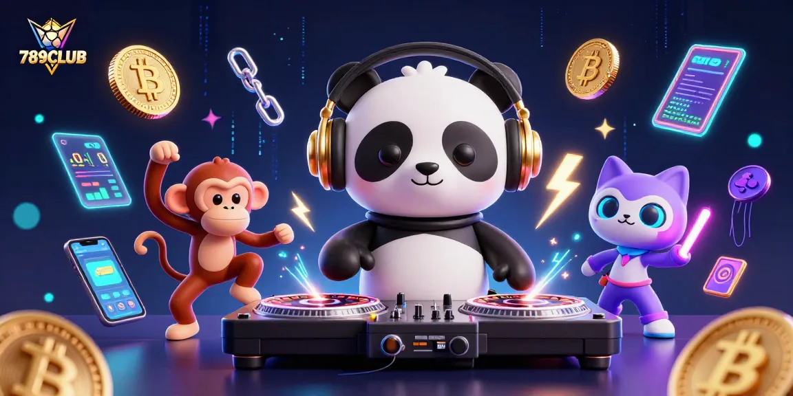 Engage in thrilling games at 789CLUB with vibrant 3D characters enjoying casino fun.